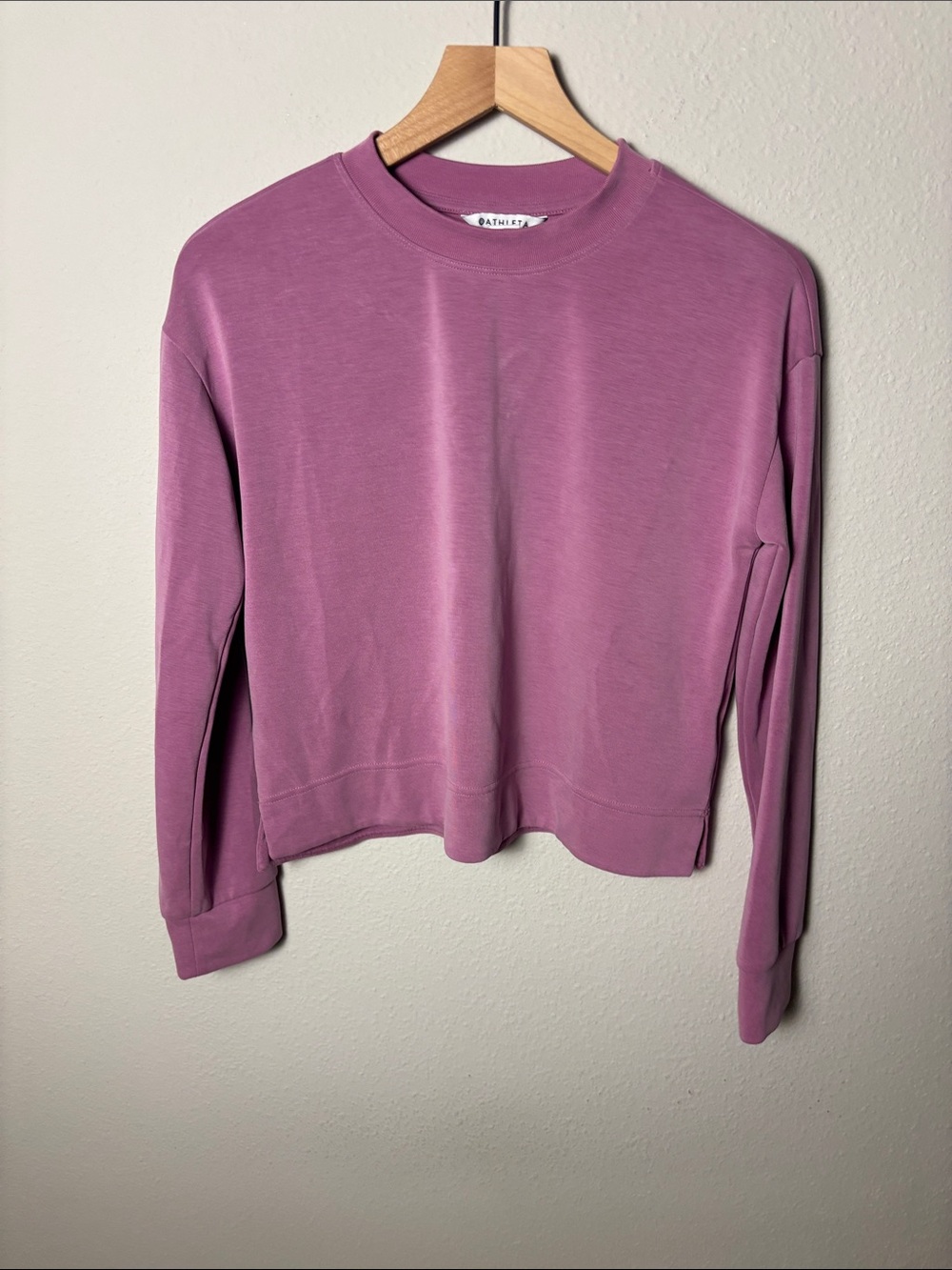 Athleta Seasoft Crewneck Sweatshirt Pink 473546
